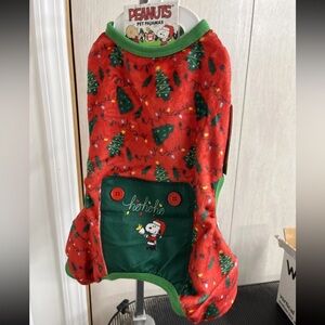 Peanuts Red Pet Pajamas New With Tags Size Medium